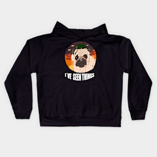 funny pug Kids Hoodie